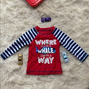 Toddler long sleeve rash guard top